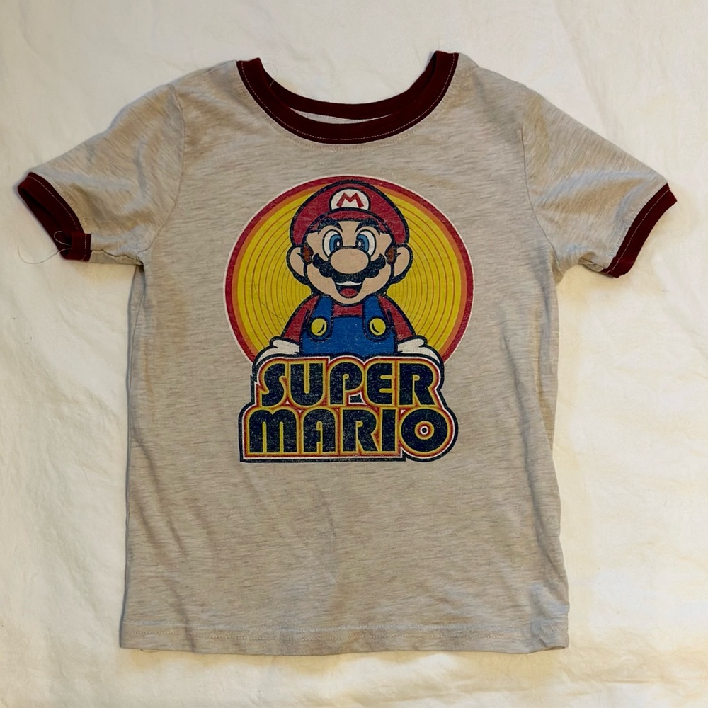 Vintage Super Mario baby tee